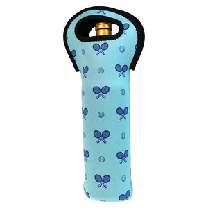 Tennis Wine Tote Clear Skies Blue Bags Racquet Inc