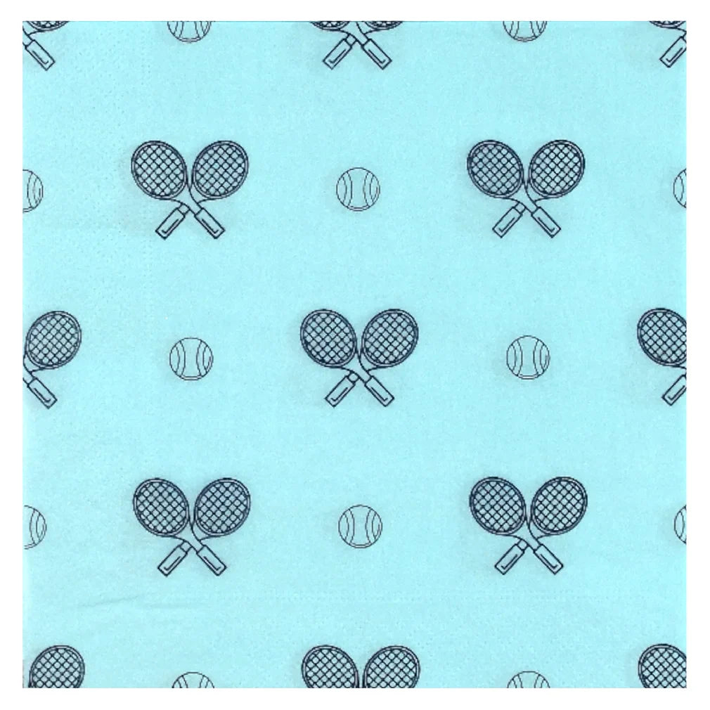 Tennis Cocktail Napkins 20 Pack Accessories Racquet Inc