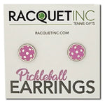 Pickleball Earrings Pink Accessories Racquet Inc