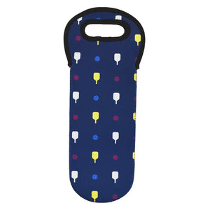 Pickleball Wine Tote Navy Bags Racquet Inc