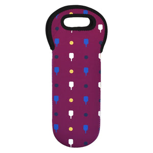 Pickleball Wine Tote Plum Bags Racquet Inc