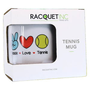 Tennis Mug Peace Love Accessories Racquet Inc