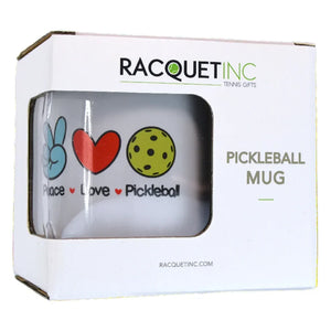 Pickleball Mug Peace Love Accessories Racquet Inc