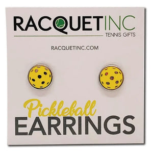 Pickleball Earrings Yellow Accessories Racquet Inc