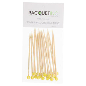 Tennis Ball Cocktail Picks 20 Pack Accessories Racquet Inc