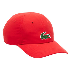 Men`s Novak Djokovic Microfiber Tennis Cap Red Apparel Lacoste