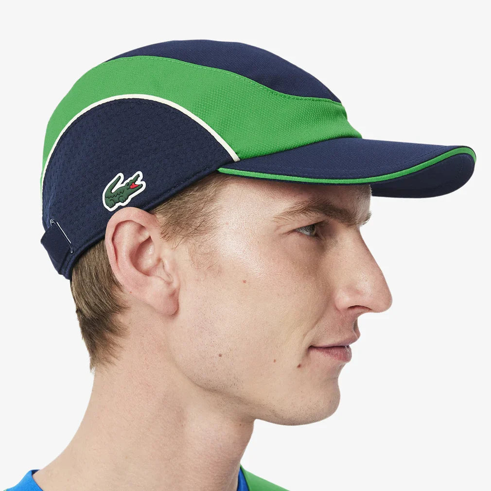 Men`s Colorblock Tennis Cap Marine and Calathea Apparel Lacoste