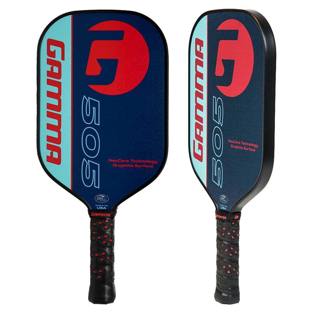 505 Pickleball Paddle Turquoise and Red Racquets Gamma