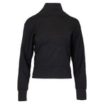 Women`s Jess Zip Funnel Neck Tennis Top Black Apparel Inphorm