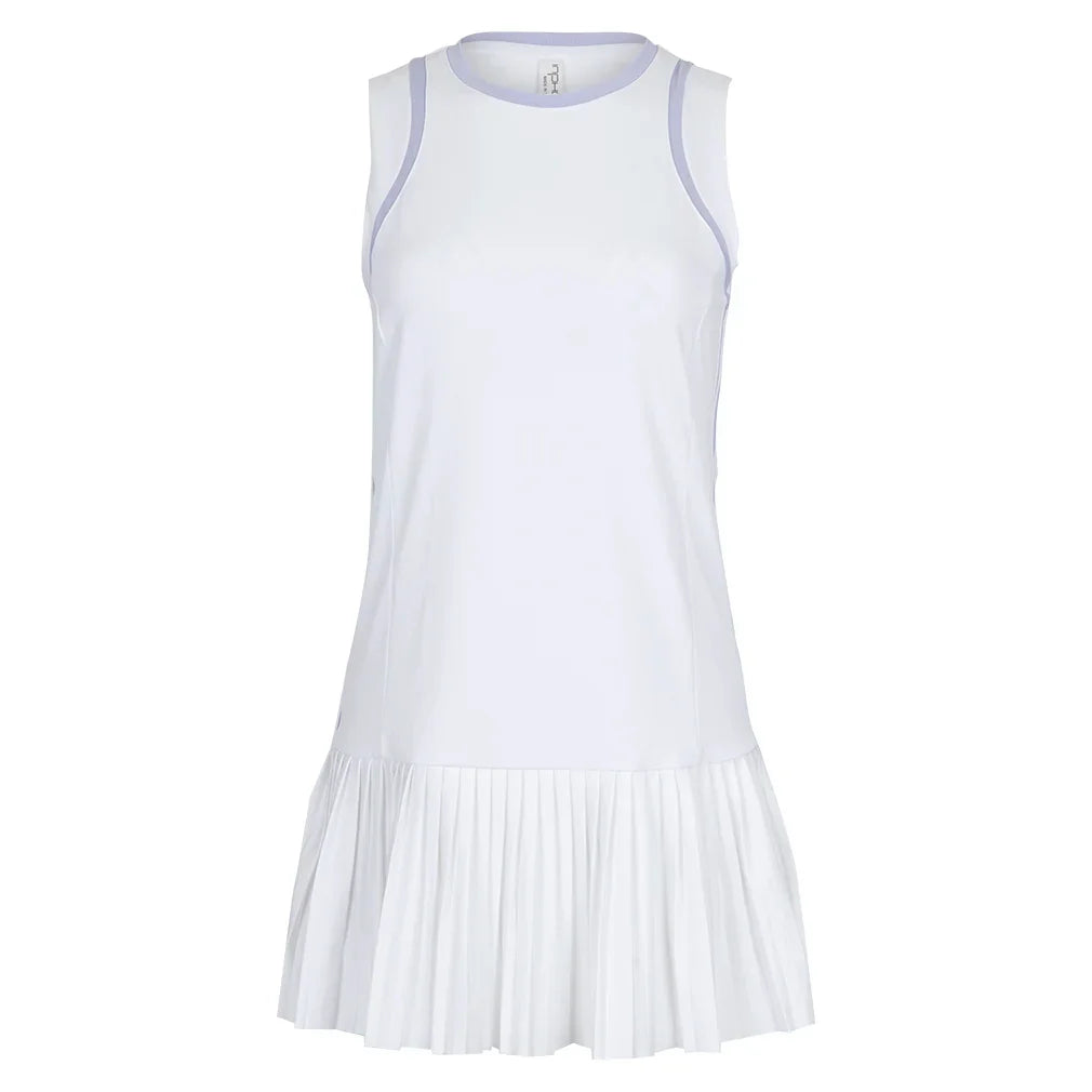 Women`s Elle Tennis Dress White and Cosmic Apparel Inphorm