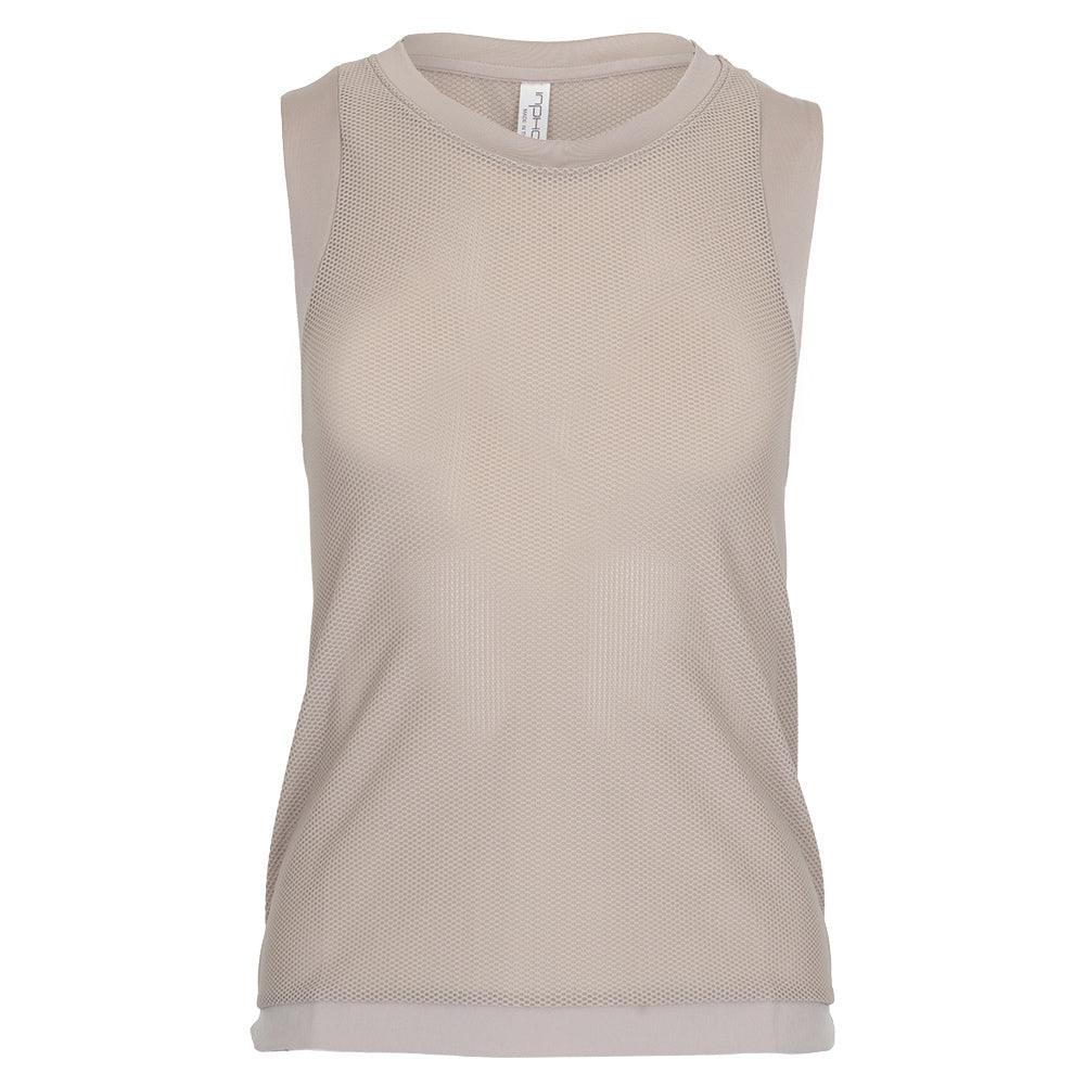 Women`s Baila Tennis Tank Latte Apparel Inphorm
