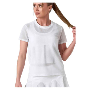 Women`s Baila Short Sleeve Tennis Top White Apparel Inphorm