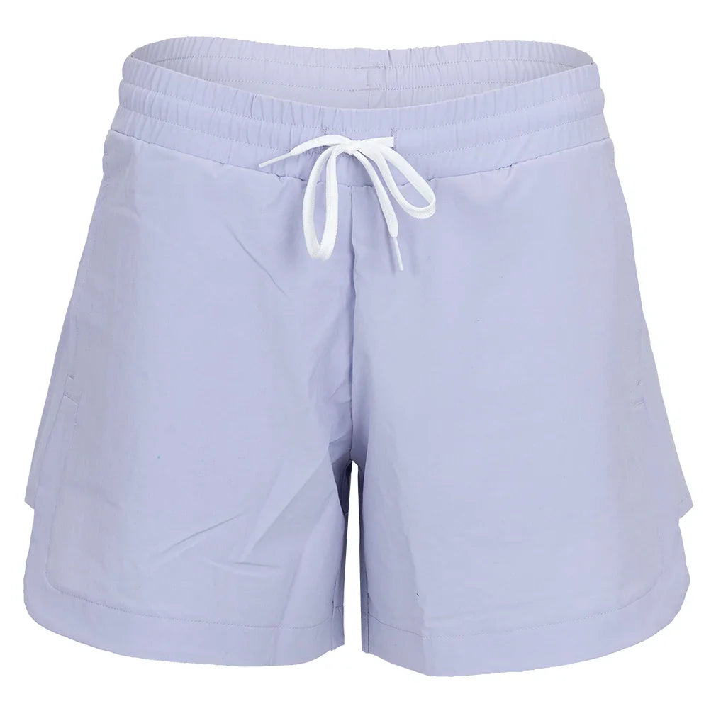 Women`s Baila 4 Inch Tennis Short Cosmic Sky Apparel Inphorm