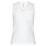 Women`s Baila V Neck Tennis Tank White Apparel Inphorm