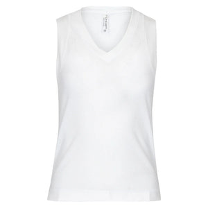 Women`s Baila V Neck Tennis Tank White Apparel Inphorm