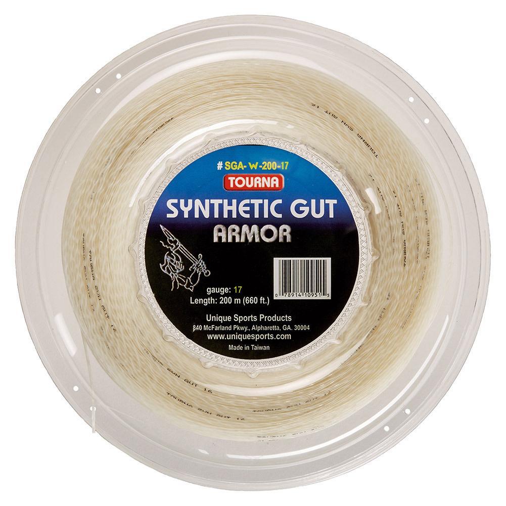 Synthetic Gut Armor Tennis String Reel White Strings Tourna