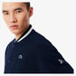 Men`s Novak Djokovic Ceremony Tennis Jacket Marine and Farine Apparel Lacoste