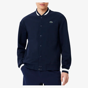 Men`s Novak Djokovic Ceremony Tennis Jacket Marine and Farine Apparel Lacoste