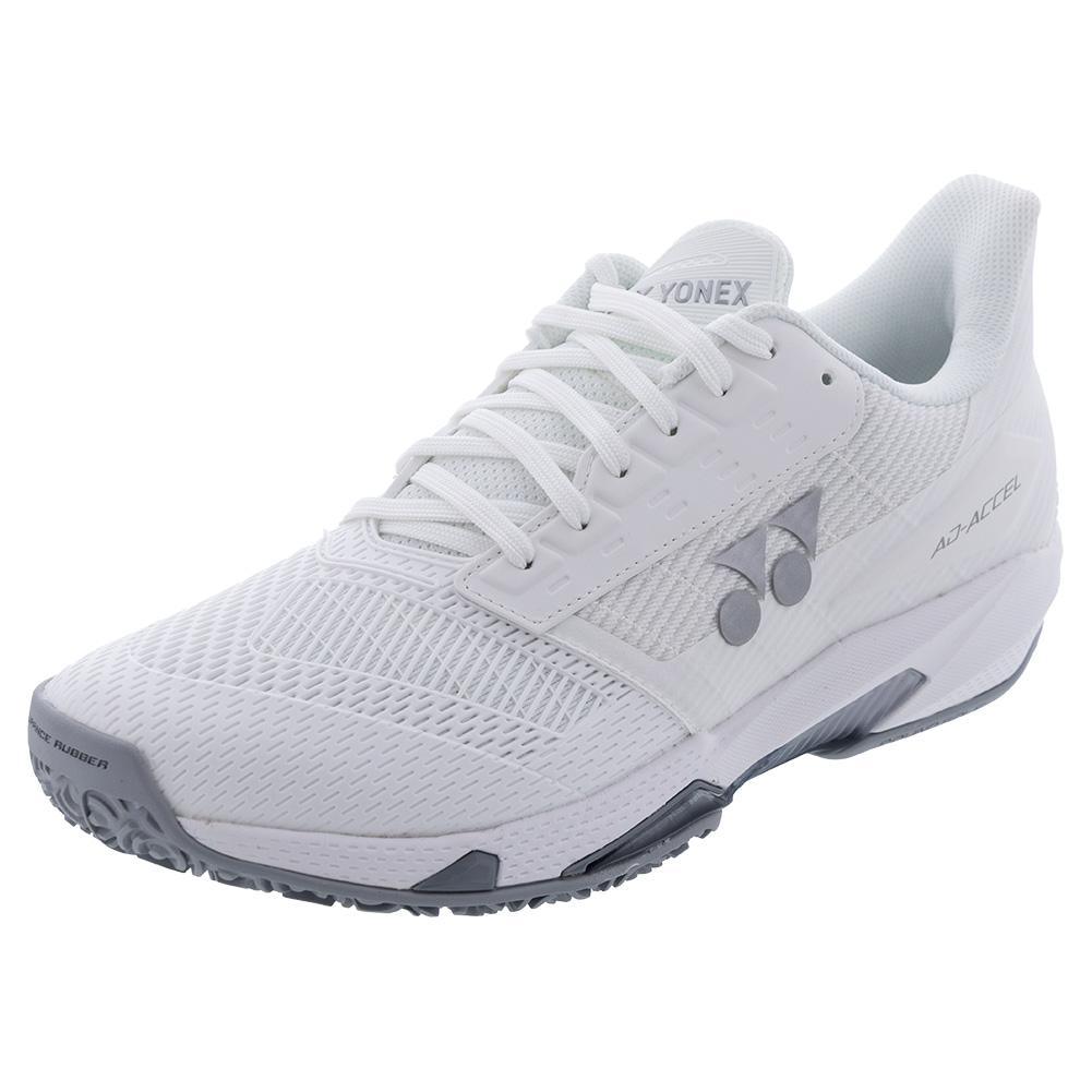 Women`s Power Cushion AD-ACCEL Clay Tennis Shoes White Footwear Yonex