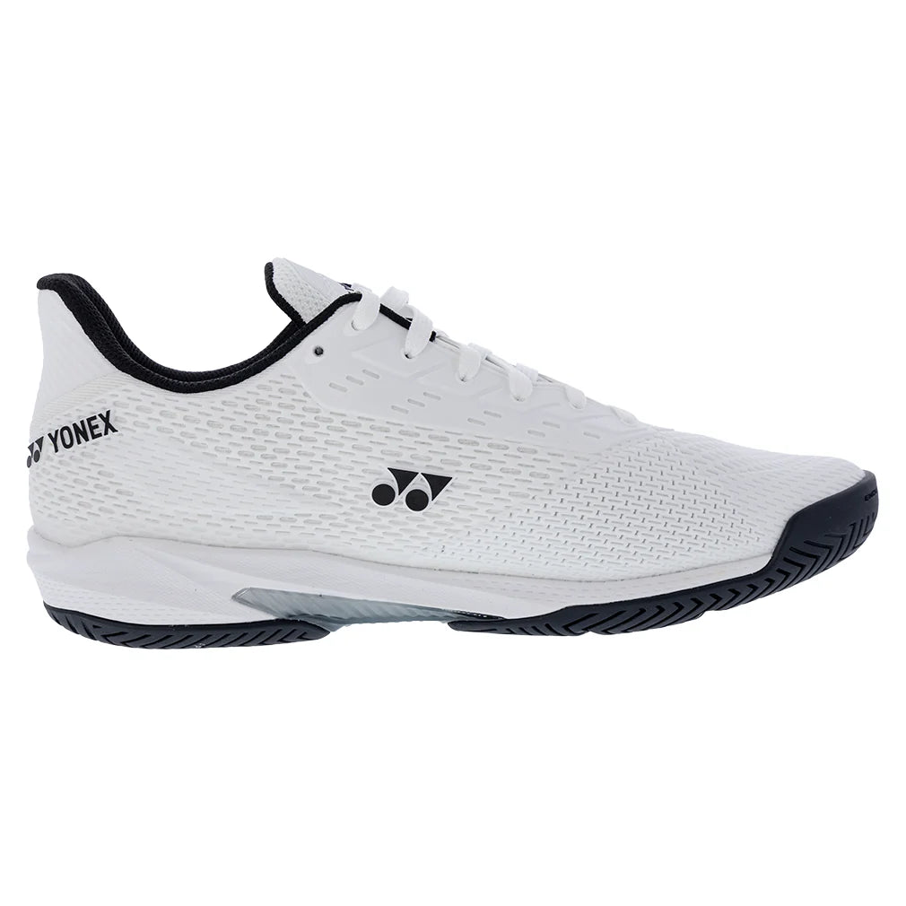 Men`s Power Cushion AD-Accel All Court Tennis Shoes White and Black Footwear Yonex