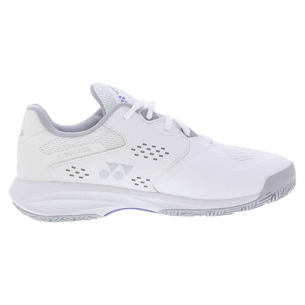 Women`s Power Cushion SONICAGE 3 Tennis Shoes White and Gray Footwear Yonex