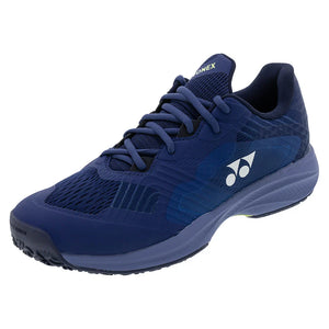 Men`s Power Cushion SONICAGE 3 Clay Tennis Shoes Navy Blue Footwear Yonex