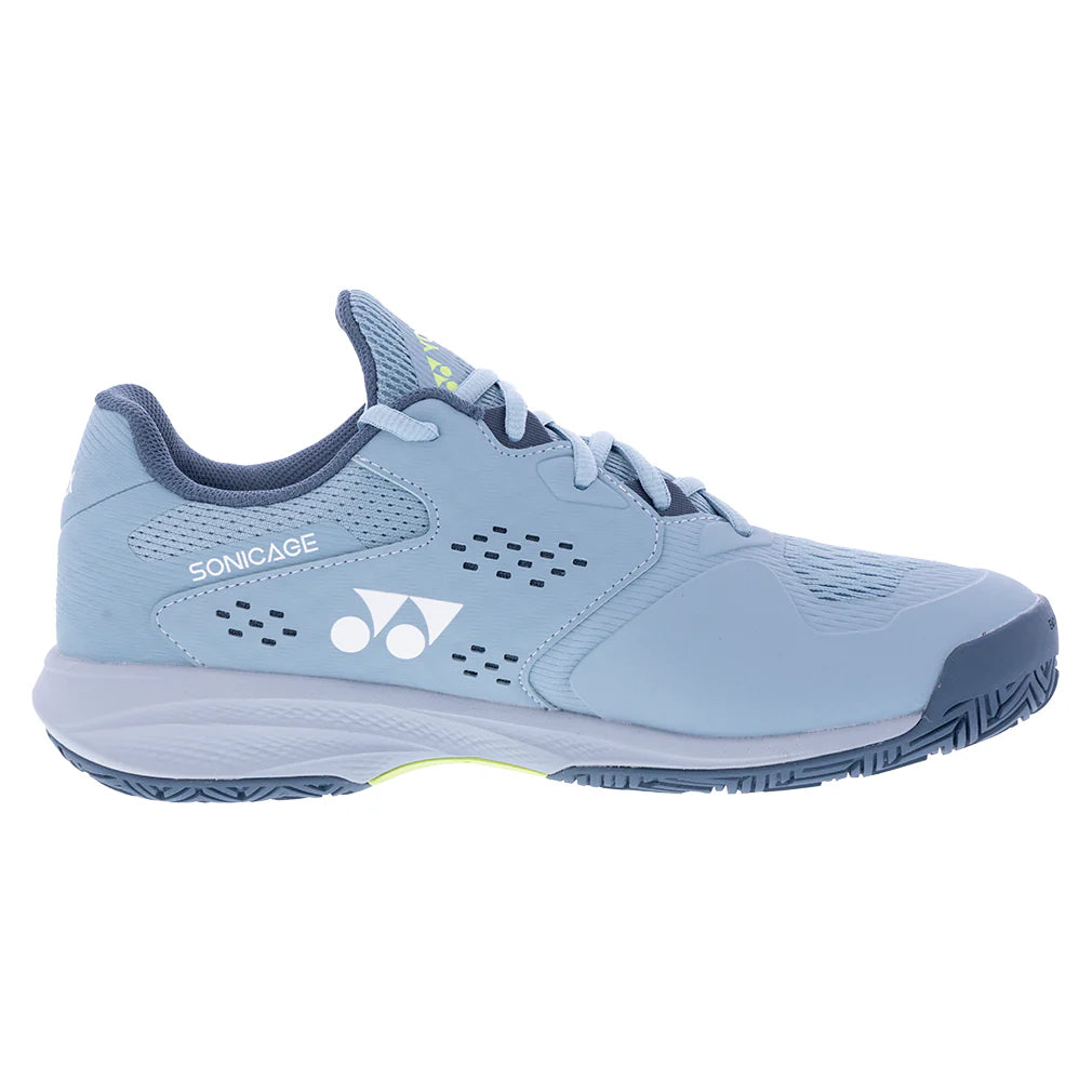 Men`s Power Cushion SONICAGE 3 Wide Tennis Shoes Grayish Blue Footwear Yonex