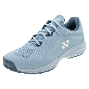 Men`s Power Cushion SONICAGE 3 Wide Tennis Shoes Grayish Blue Footwear Yonex
