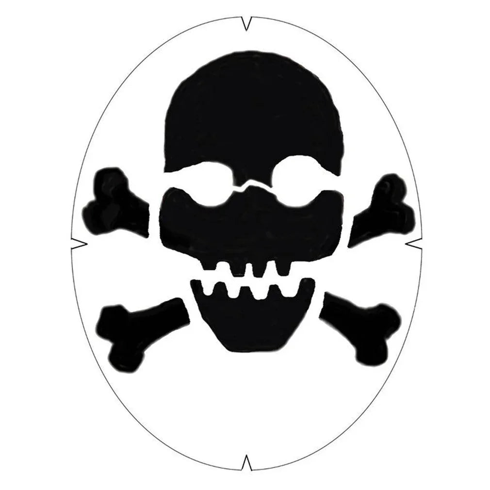 Skull and Crossbones Tennis Stencil Accessories Tourna