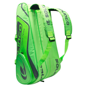 15-Pack Tour Tennis Racquet Bag Full Neon Green Bags Solinco