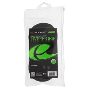 Hyper Extra Tacky Tennis Over Grip Black 30 Pack Accessories Solinco