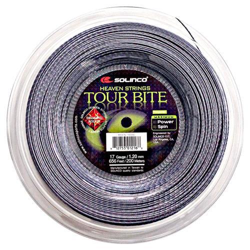 Tour Bite Diamond Rough Tennis String Reel Silver Strings Solinco