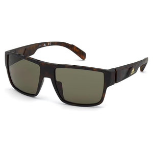 Men`s Active Sunglasses Dark Havana and Green Accessories Adidas