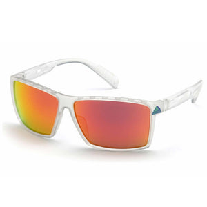 Men`s Active Mirror Sunglasses Crystal and Brown Accessories Adidas
