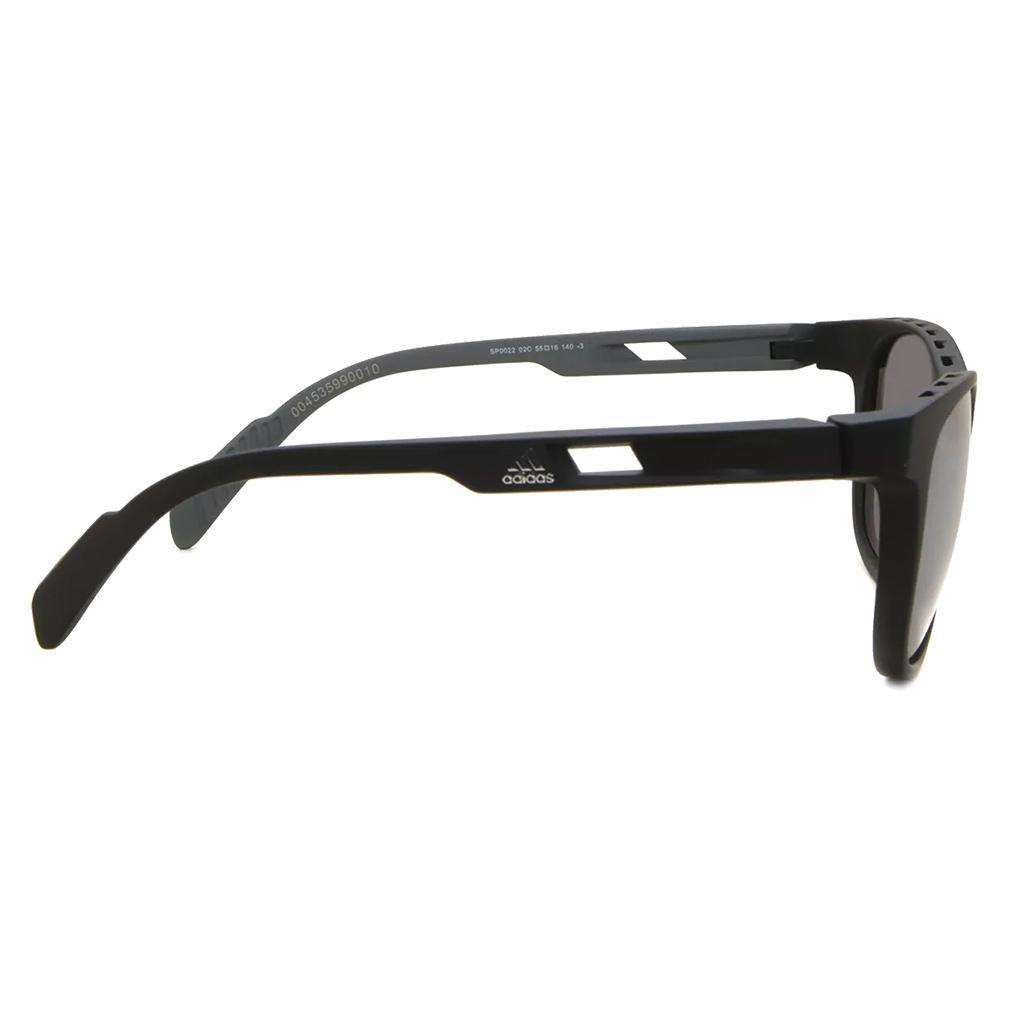Unisex Active Mirror Sunglasses Matte Black and Smoke Accessories Adidas