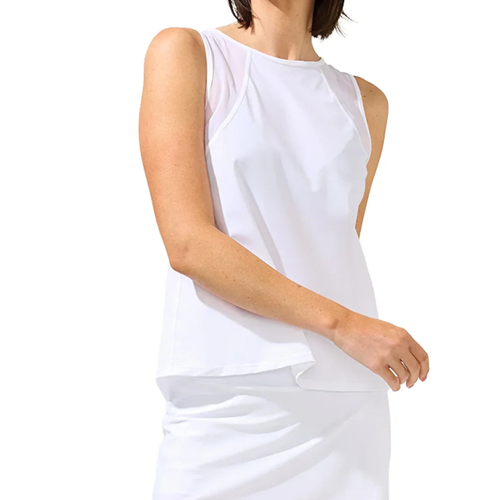 Women`s Swing Tennis Tank Cloud White Apparel Bobbe