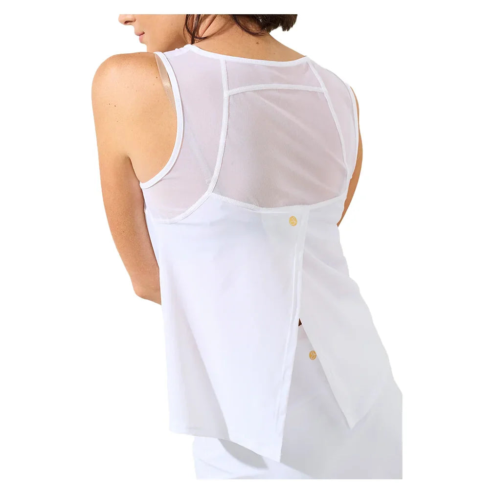 Women`s Swing Tennis Tank Cloud White Apparel Bobbe