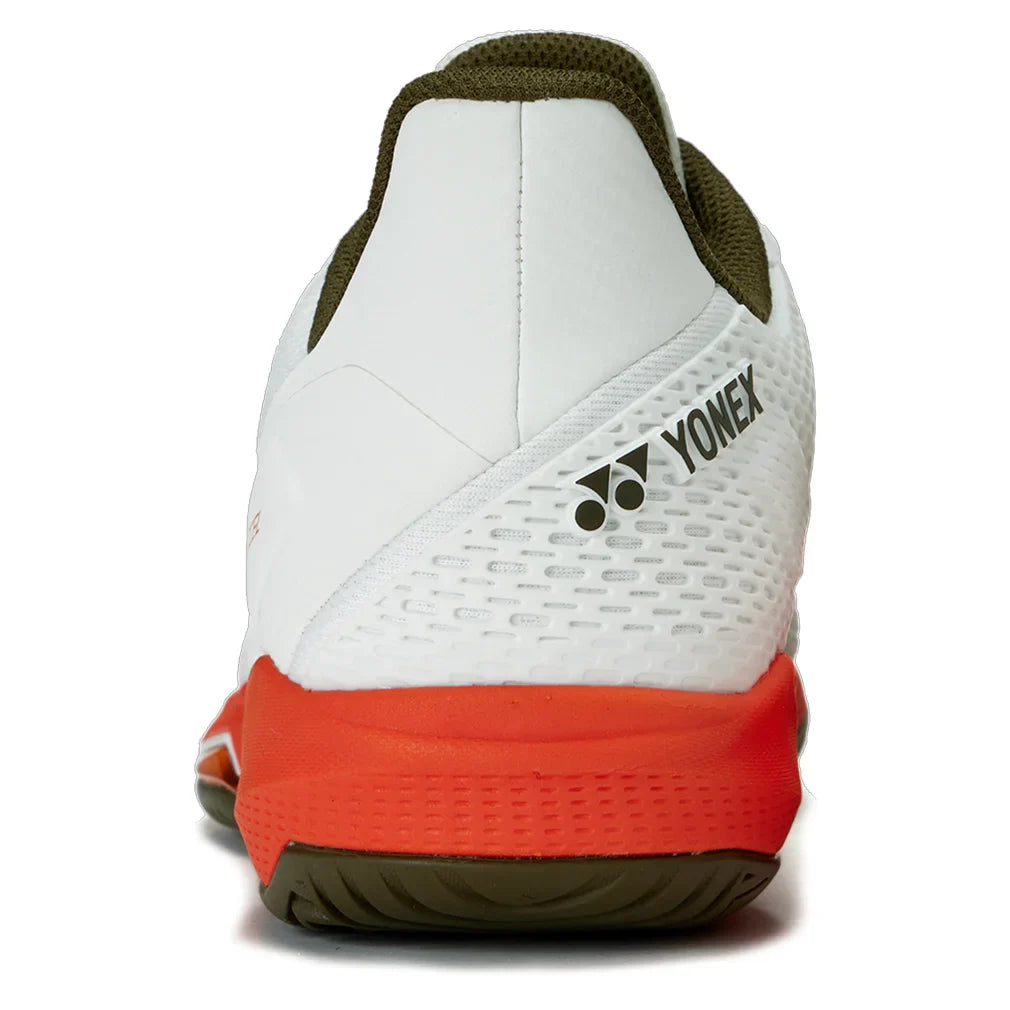 Men`s AD-ACCEL Tennis Shoes White and Orange Footwear Yonex