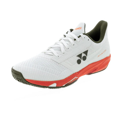 Men`s AD-ACCEL Tennis Shoes White and Orange Footwear Yonex