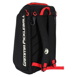 Pickleball Tour Backpack Black and Red Gamma