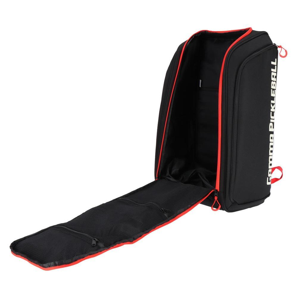 Pickleball Tour Backpack Black and Red Gamma
