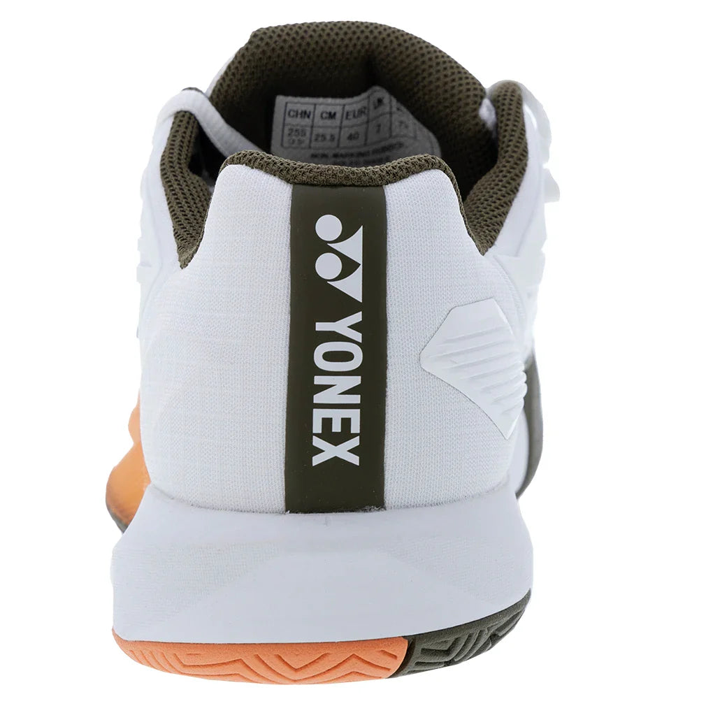 Women`s ECLIPSION 5 Tennis Shoes White and Orange Footwear Yonex