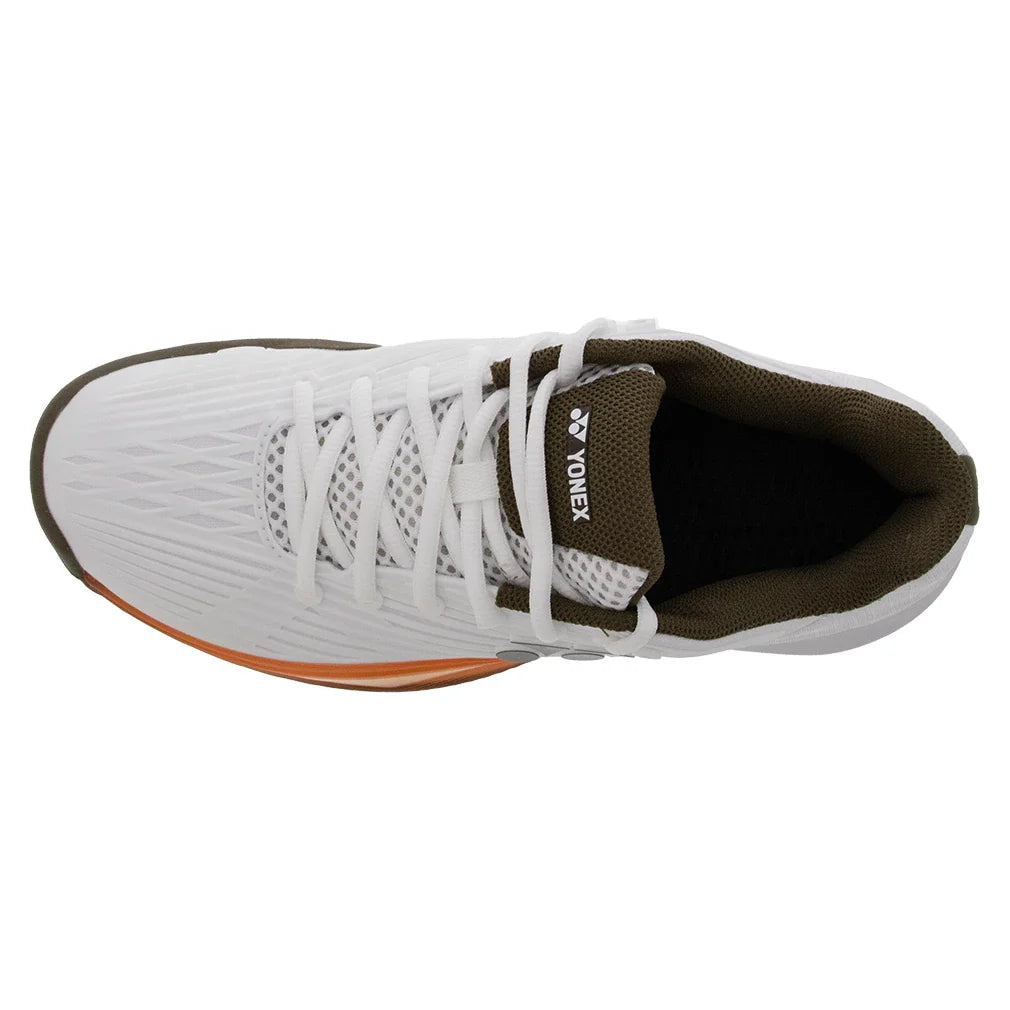 Women`s ECLIPSION 5 Tennis Shoes White and Orange Footwear Yonex