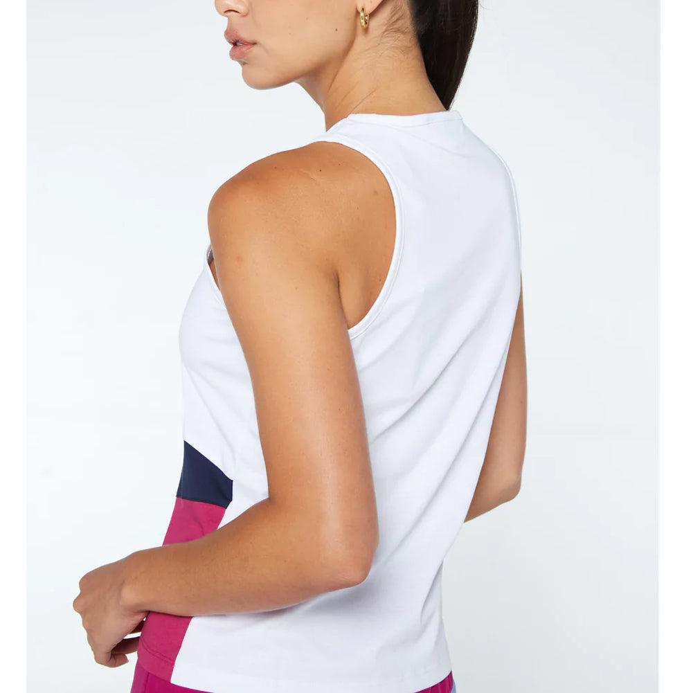 Women's Racquet Tennis Tank White Apparel Sergio Tacchini