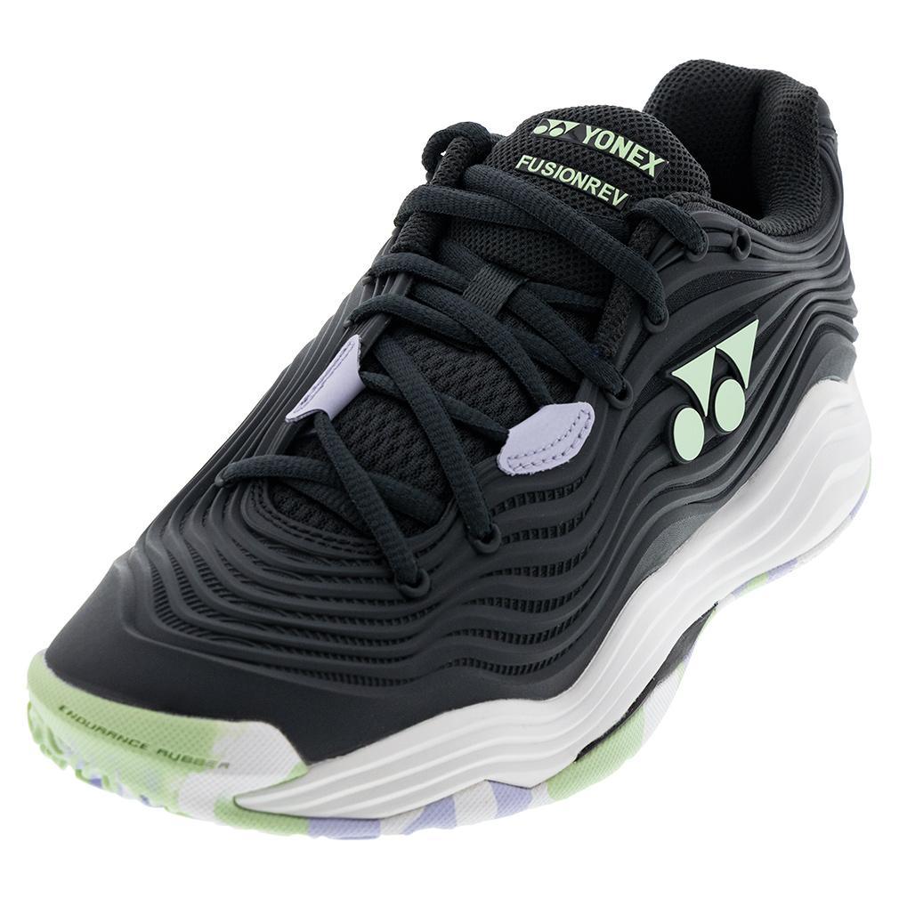 Women's Fusionrev 5 Clay Tennis Shoes Black and White Footwear Yonex