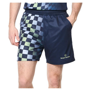 Men`s Luca Pique Printed Tennis Short Apparel Sergio Tacchini