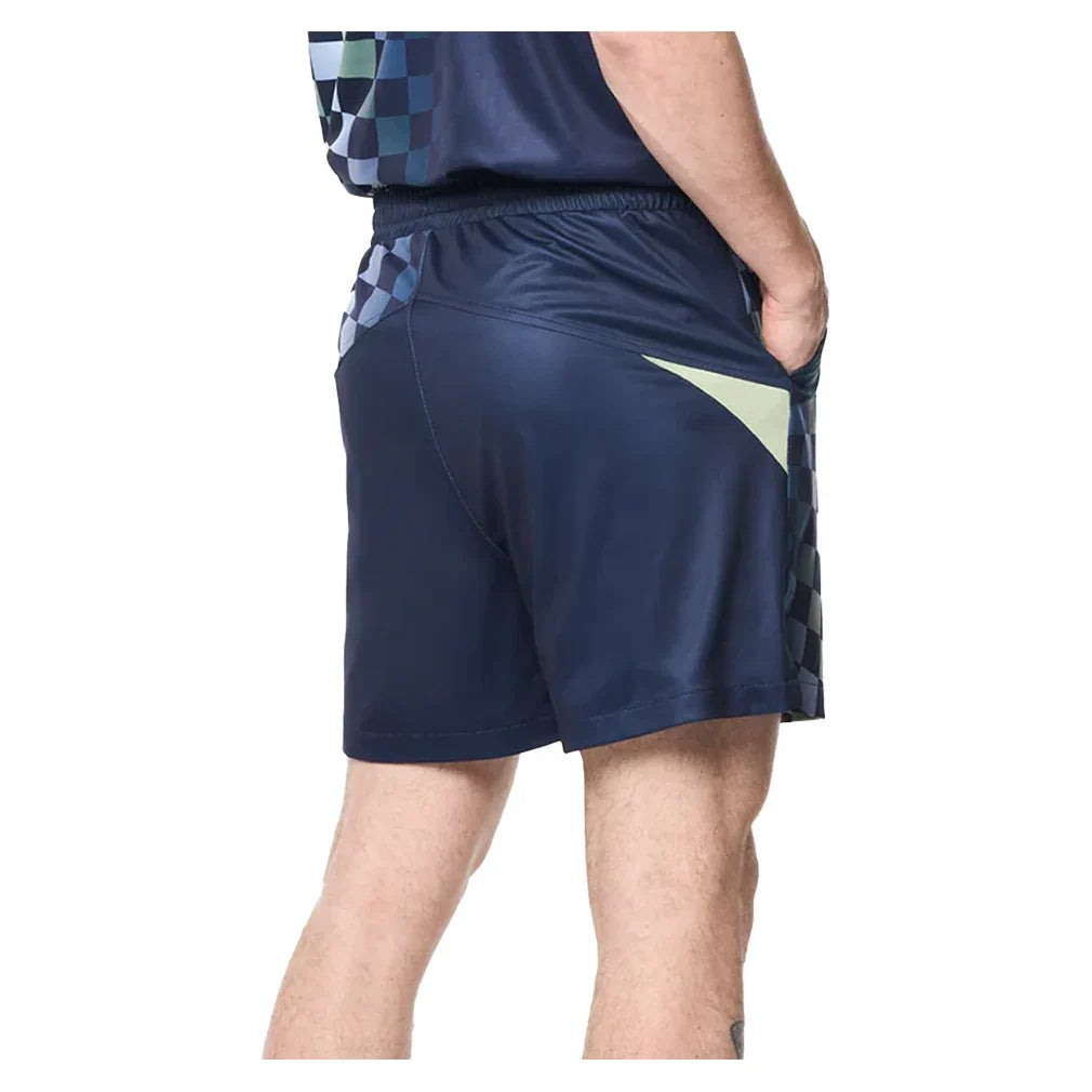 Men`s Luca Pique Printed Tennis Short Apparel Sergio Tacchini