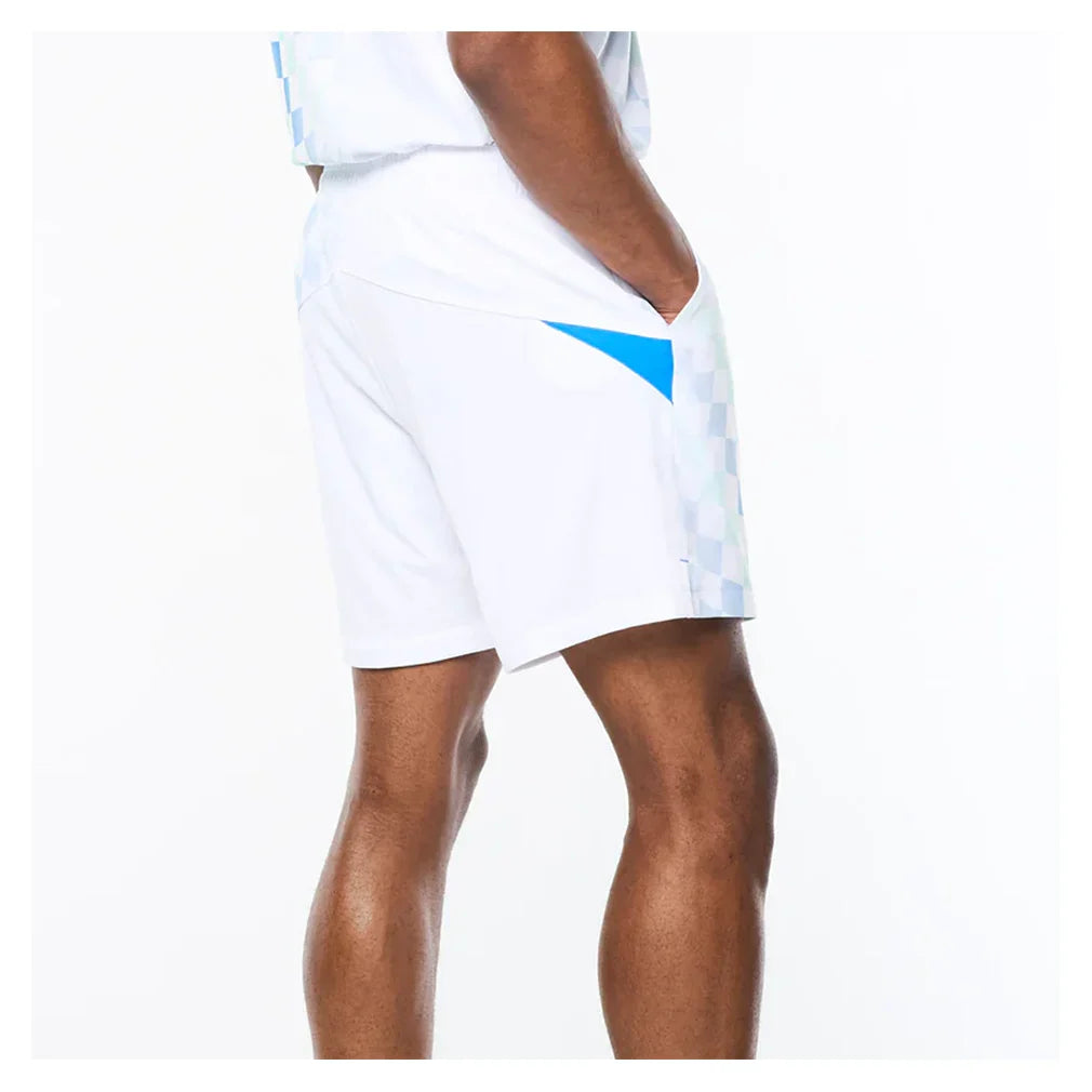 Men`s Luca Pique Printed Tennis Short Apparel Sergio Tacchini