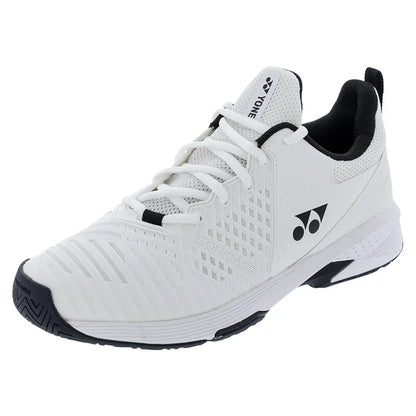Unisex Sonicage Plus 4E Width Tennis Shoes White Footwear Yonex