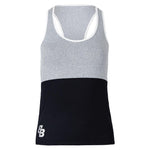 Women`s Suri Tennis Tank White and Grey Apparel Belen Berbel